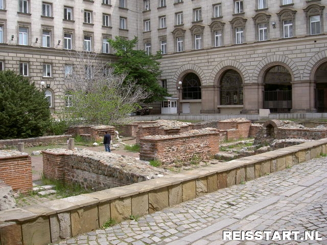 Overblijfselen van een romeins badhuis